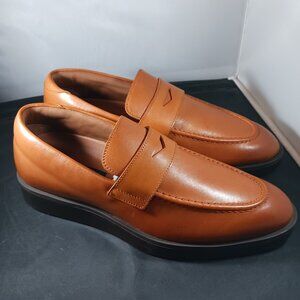 Wolf & Shepherd Men's Leather Penny Loafers size 8.5M